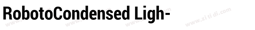 RobotoCondensed Ligh字体转换